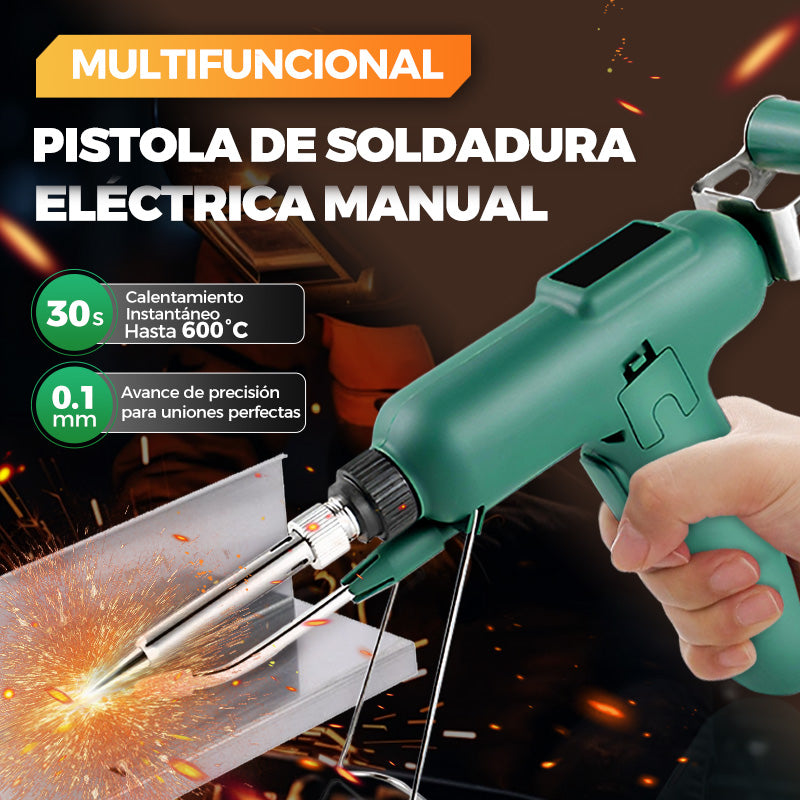 PISTOLA DE ESTAÑO DE ALIMENTACIÓN AUTOMÁTICO (INCLUYE 1 ROLLO DE ESTAÑO)