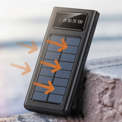 CARGADOR PORTÁTIL SOLAR Y ELÉCTRICO 4 EN 1